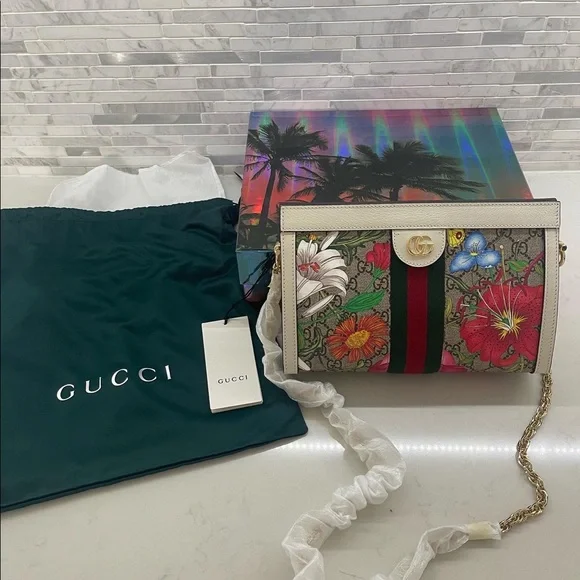 Gucci Bags Gucci Ophidia Gg Flora Shoulder Bag Poshmark